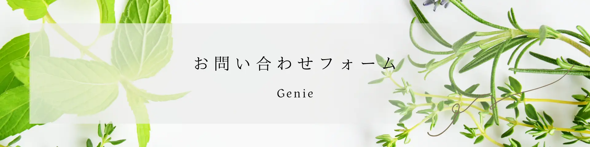 お問い合わせフォーム